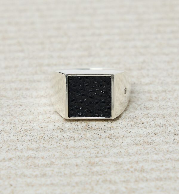 ABAHOUSE「【UNISEX】SIGNET SQUARE RING / シグネットスクエア リ」|リング|