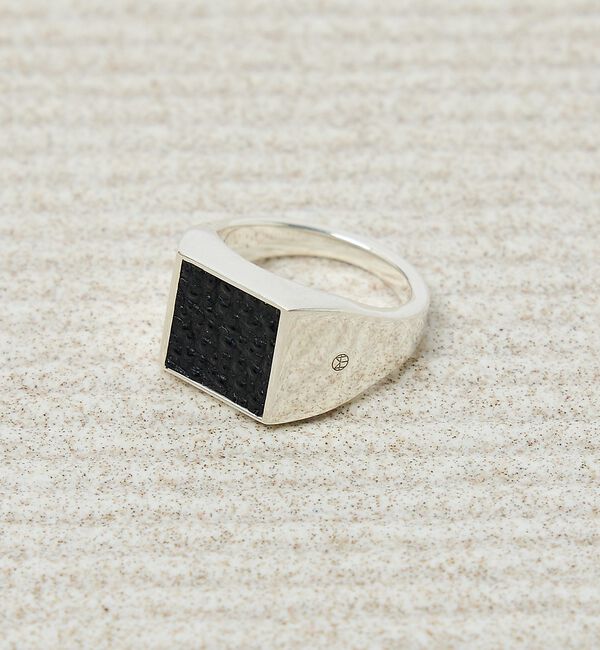 ABAHOUSE「【UNISEX】SIGNET SQUARE RING / シグネットスクエア リ」|リング|