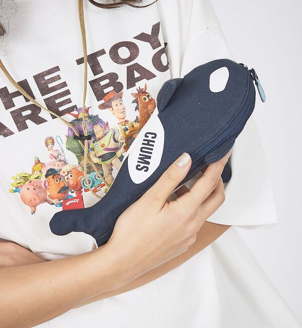 ABAHOUSE「【CHUMS / チャムス】Cetacea Zipper Pouch / シャチ」|ポーチ|ブラック系その他1