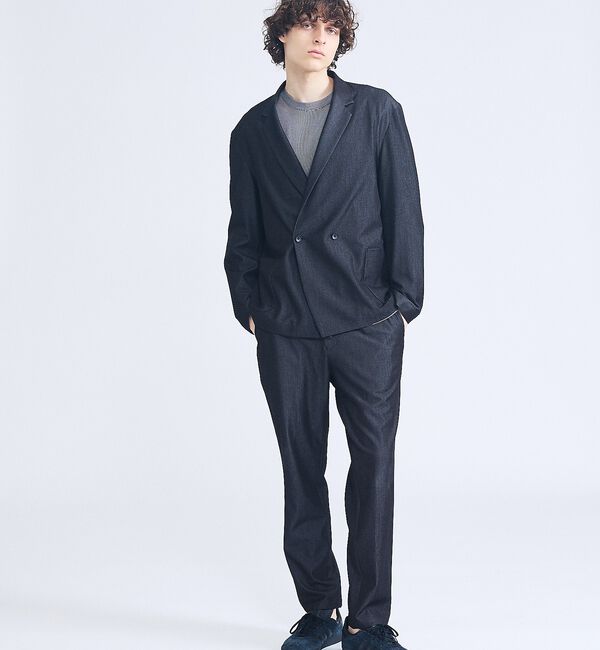 ABAHOUSE「【セットアップ対応】デニムライクツイル ダブルジャケット」|その他|