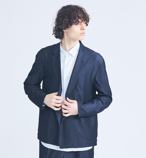 ABAHOUSE「【セットアップ対応】デニムライクツイル ダブルジャケット」|その他|