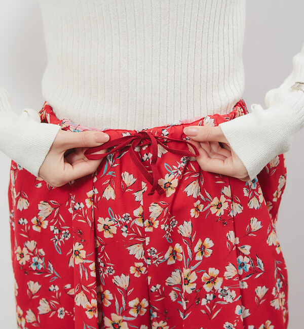 Rouge vif「フレンチフラワープリントワイドパンツ」|その他|