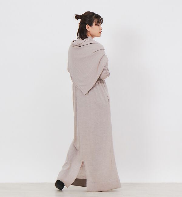 Rouge vif「【CURRENTAGE】ストール付ニットドレス」|ワンピース|