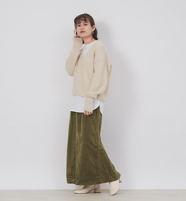 Rouge vif「【CURRENTAGE】コーデュロイスカート」|スカート|