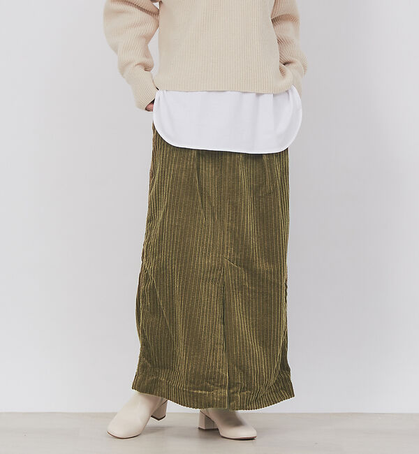 Rouge vif「【CURRENTAGE】コーデュロイスカート」|スカート|