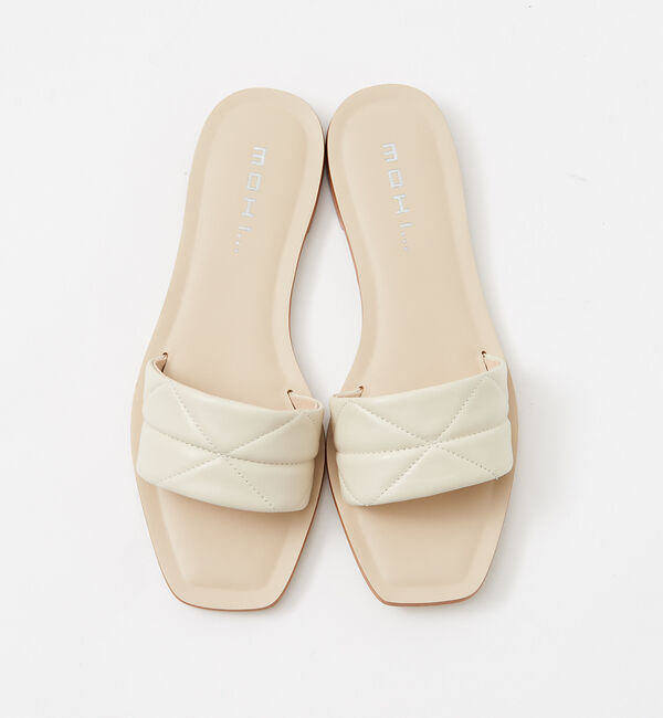 Rouge vif「【MOHI】スクウェアトゥミュールサンダル」|サンダル|