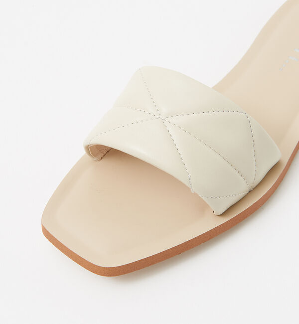 Rouge vif「【MOHI】スクウェアトゥミュールサンダル」|サンダル|