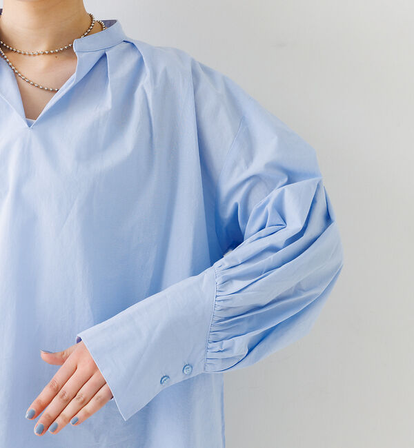 Rouge vif「【一部店舗限定】スリーブデザインスキッパーブラウス」|シャツ・ブラウス|