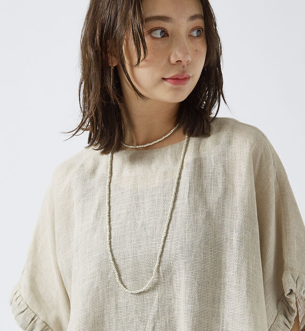 Rouge vif「シルバービーズネックレス / Thai Silver / ロング / カレンシル」|ネックレス|