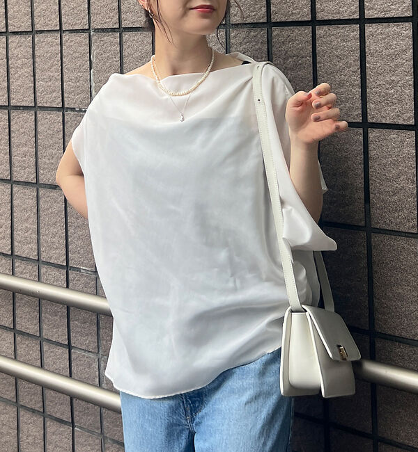 Rouge vif「アシメトリースリーブブラウス」|シャツ・ブラウス|