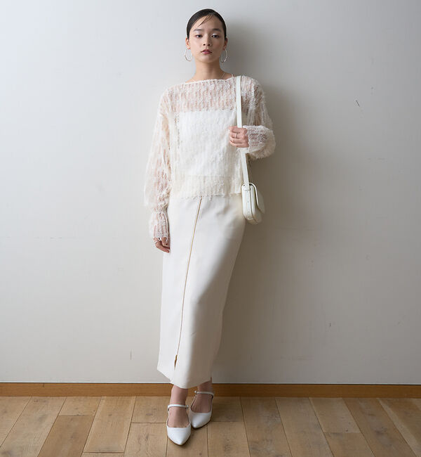 Rouge vif「【一部店舗限定】フェザーチュールブラウス」|シャツ・ブラウス|