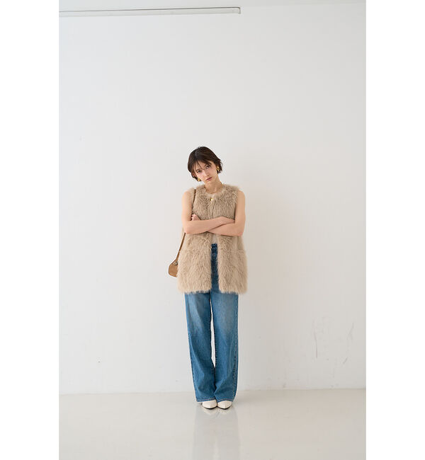 Rouge vif「【一部店舗限定】エコファーベスト」|ダウンベスト・ベスト|