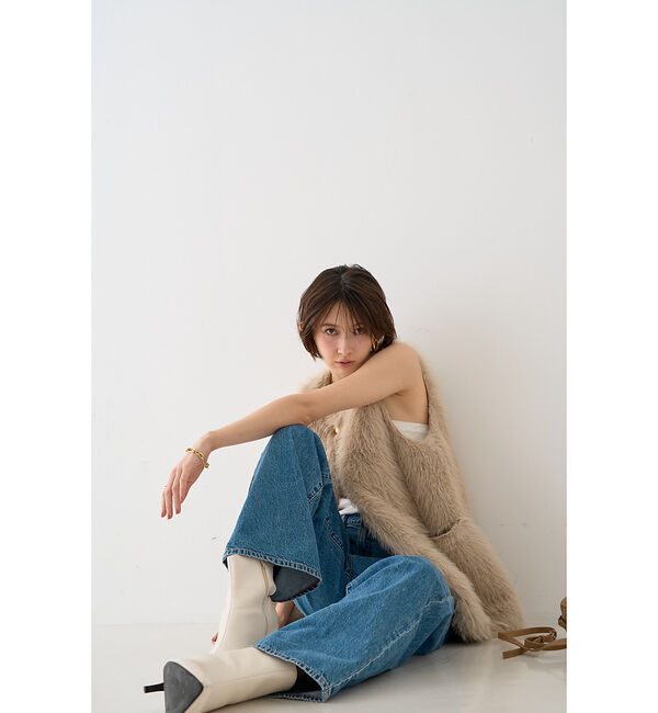 Rouge vif「【一部店舗限定】エコファーベスト」|ダウンベスト・ベスト|