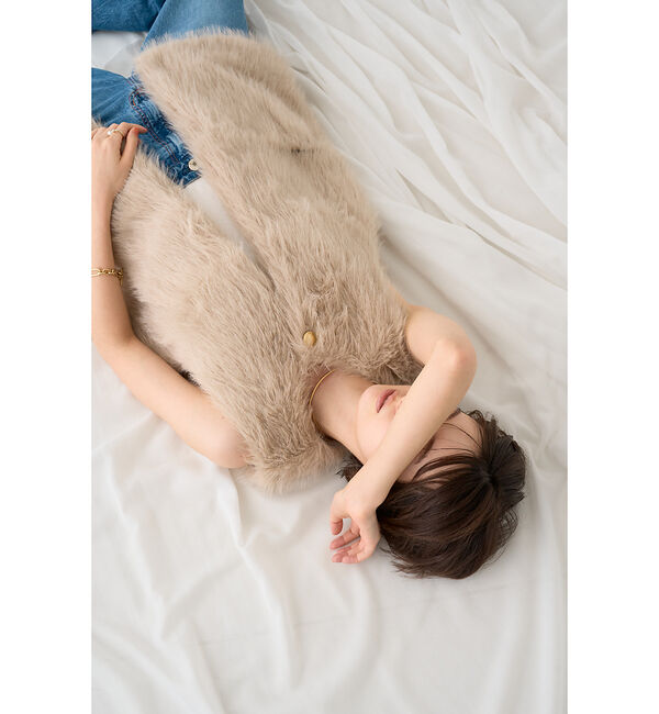 Rouge vif「【一部店舗限定】エコファーベスト」|ダウンベスト・ベスト|