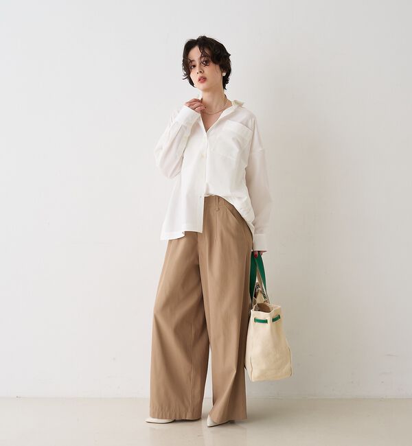 Rouge vif「ポリコットン撥水ワイドパンツ」|その他|