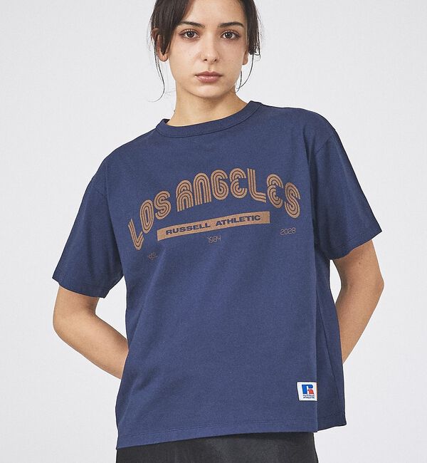 Rouge vif「【RUSSELL&times;JACKSON MATISSE】Campus Jersey L」|Tシャツ・カットソー|ネイビー