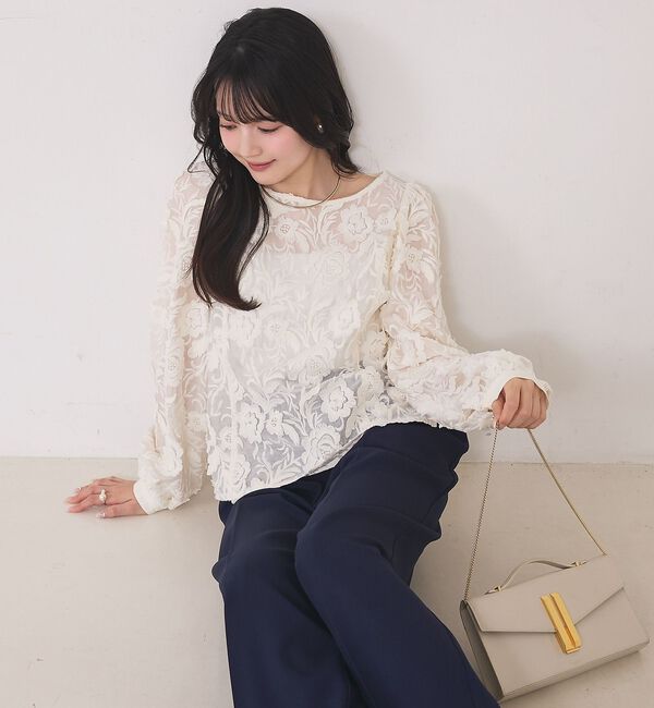 Rouge vif「【一部店舗限定】【北野百笑さんコラボ】レースブラウス」|シャツ・ブラウス|