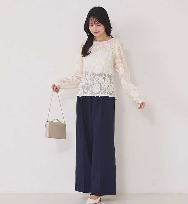 Rouge vif「【一部店舗限定】【北野百笑さんコラボ】レースブラウス」|シャツ・ブラウス|