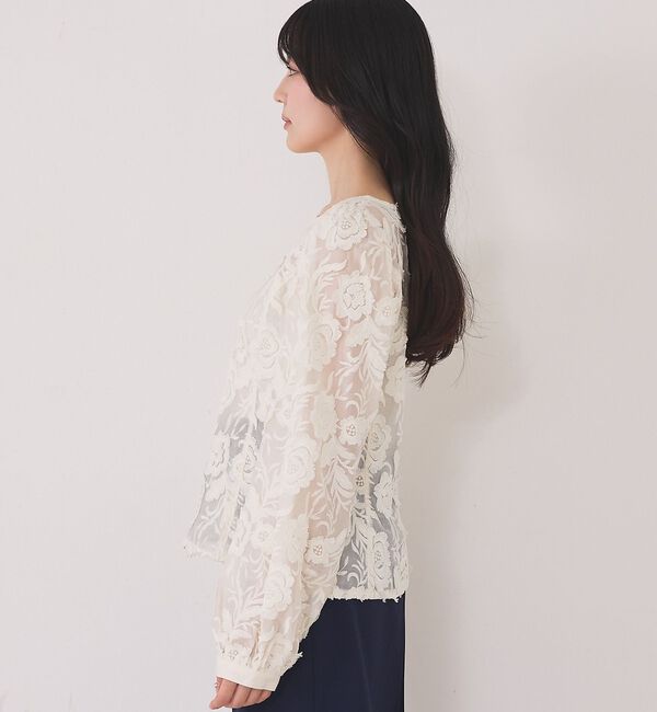 Rouge vif「【一部店舗限定】【北野百笑さんコラボ】レースブラウス」|シャツ・ブラウス|