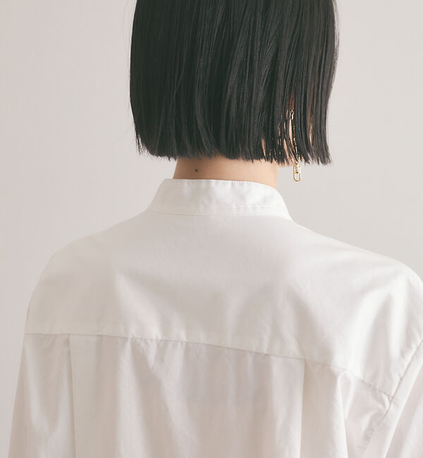 qualite「ドレープネックシャツワンピース」|ワンピース|