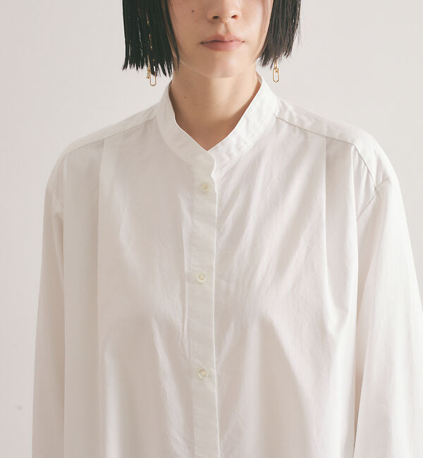 qualite「ドレープネックシャツワンピース」|ワンピース|