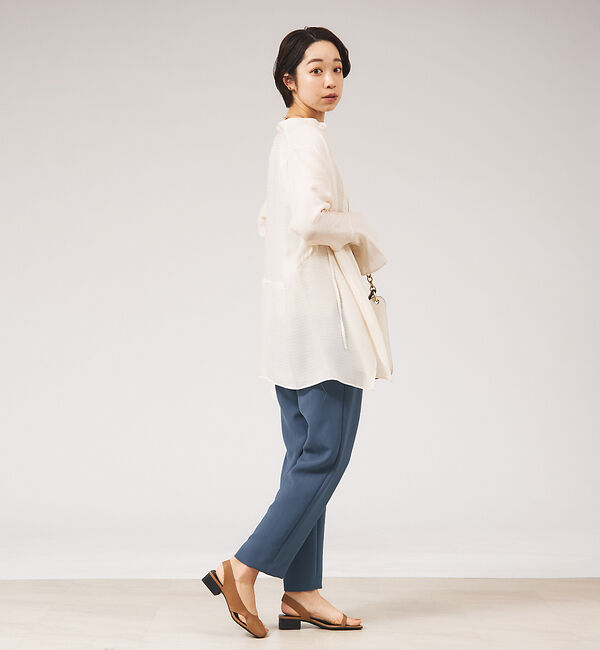 qualite「エアリージャガードブラウス」|シャツ・ブラウス|