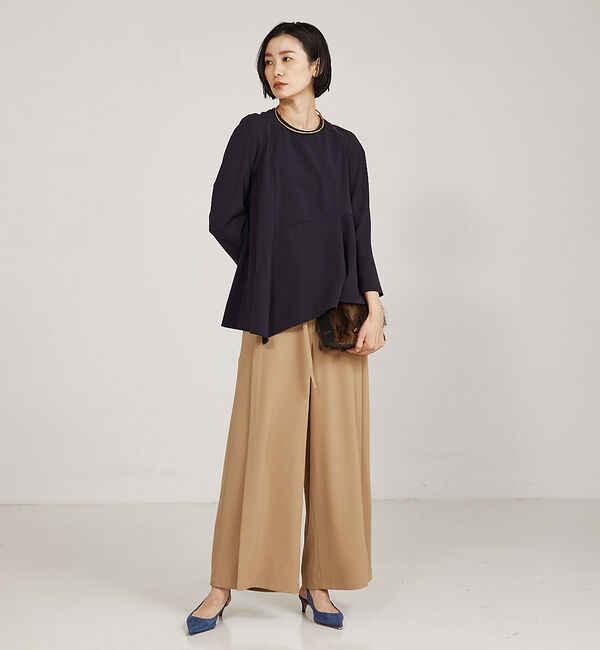 qualite「【セットアップ対応】アシメペプラムプルオーバー」|Tシャツ・カットソー|