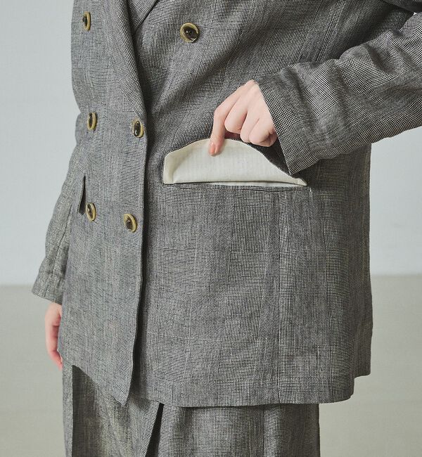 qualite「【セットアップ対応】ラメリネンジャケット」|その他|