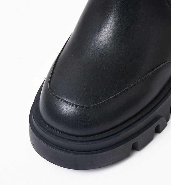 AU BANNISTER「【晴雨兼用】サイドゴアボリュームソールレインブーツ」|レインシューズ|