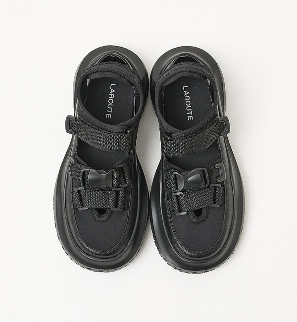 AU BANNISTER「【LAROUTE/軽量】厚底 スポーツサンダル」|サンダル|