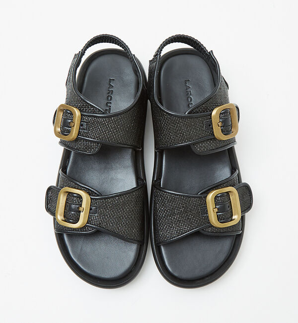 AU BANNISTER「【LAROUTE/軽量】ダブルベルトスポーツサンダル」|サンダル|