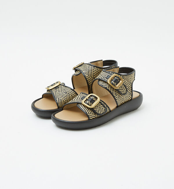 AU BANNISTER「【LAROUTE/軽量】ダブルベルトスポーツサンダル」|サンダル|