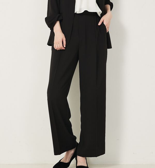 abahouse mavie「【エニデイカセット・サマー】ジョーゼットストレートパンツ」|その他|