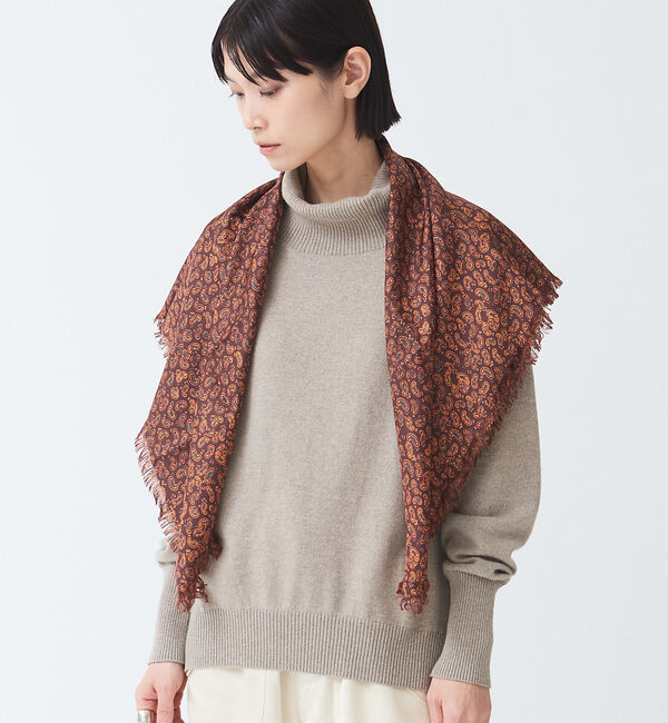 The Store by C' 「【COCUCA】ぺイズリースカーフ」|バンダナ・スカーフ|チョコ