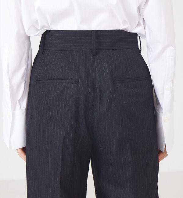 The Store by C' 「【COCUCA】ピンストライプタックパンツ」|スラックス|