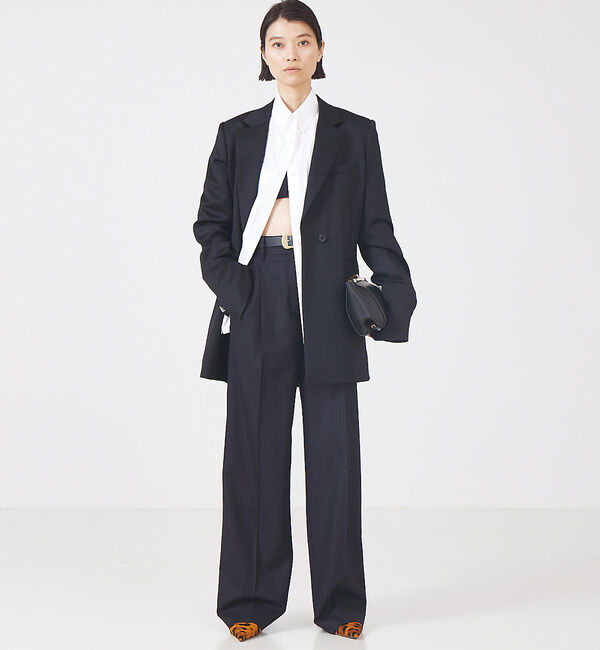 The Store by C' 「【COCUCA】ピンストライプタックパンツ」|スラックス|