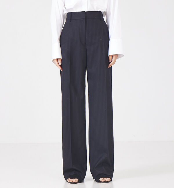 The Store by C' 「【COCUCA】ピンストライプタックパンツ」|スラックス|