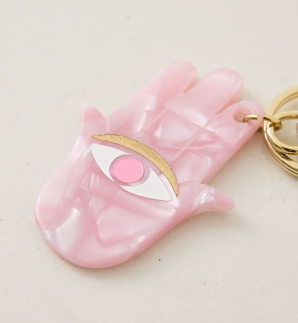 The Store by C' 「【MALUS】アムレットキーチェーン／Pink Khamsa」|チャーム・キーホルダー|