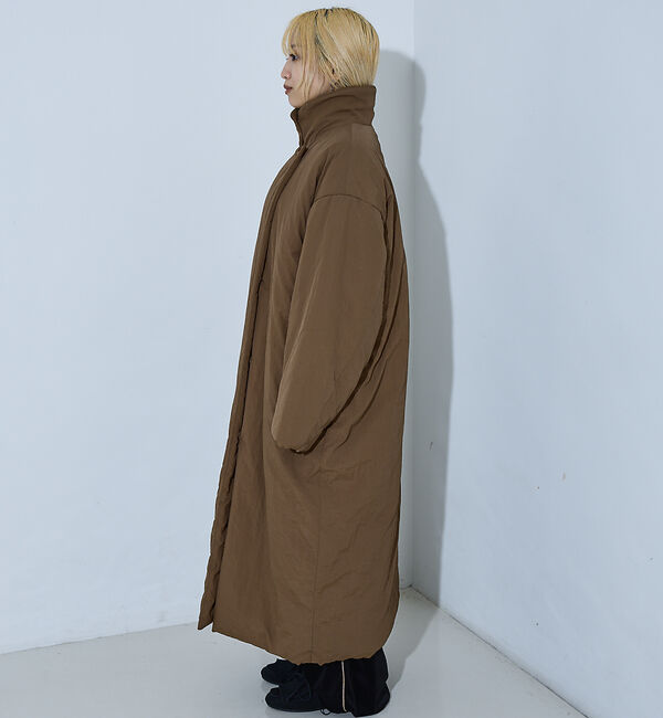 NOMINE「３WAYカラー中綿ロングコート」|ステンカラーコート|
