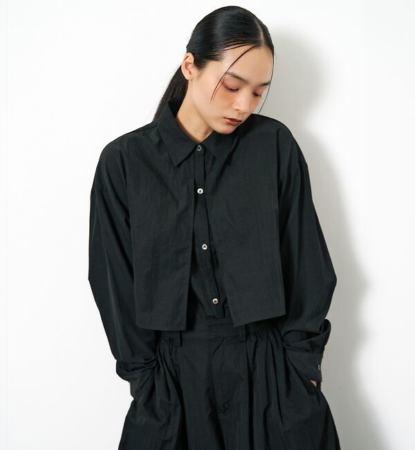 NOMINE「【ユニセックス】ロングヨーク オーバーサイズ シャツ」|シャツ・ブラウス|