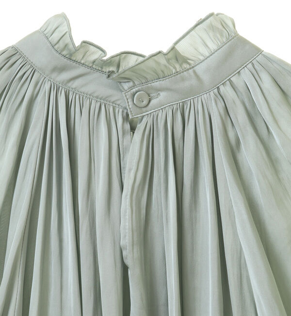 TIARA「《定番》2wayフリルネックショートスリーブブラウス」|シャツ・ブラウス|