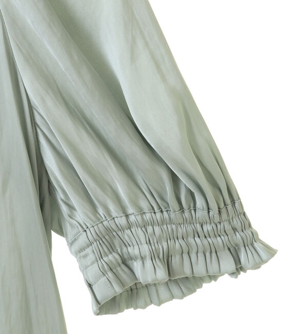 TIARA「《定番》2wayフリルネックショートスリーブブラウス」|シャツ・ブラウス|