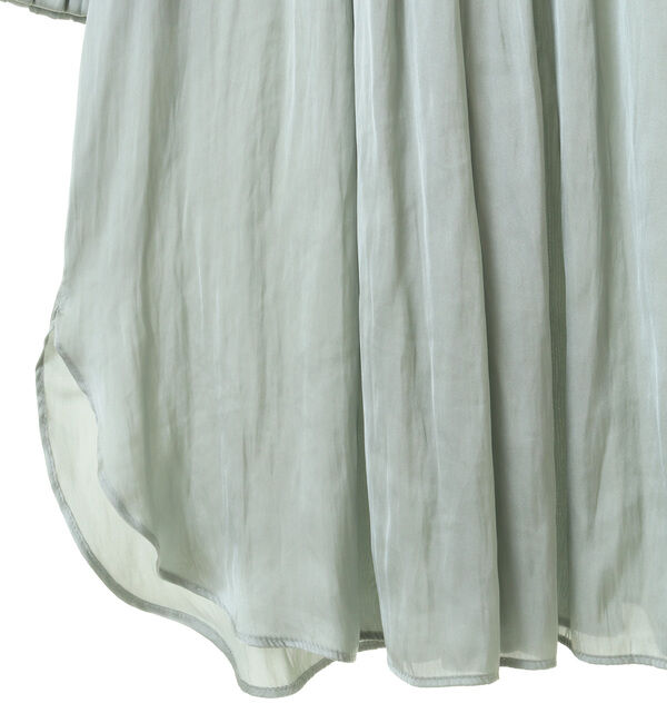 TIARA「《定番》2wayフリルネックショートスリーブブラウス」|シャツ・ブラウス|