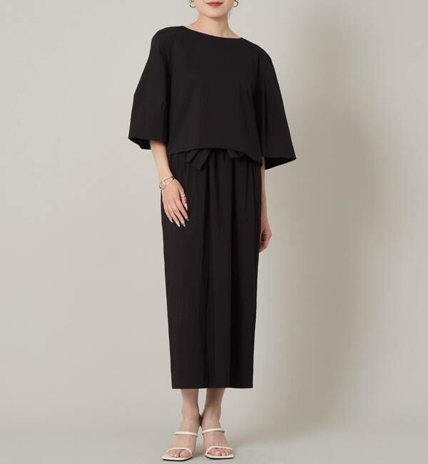 Liesse「ゆるタイトギャザースカート（セットアップ対応）」|スカート|