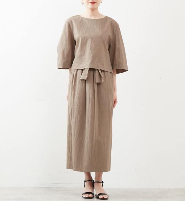 Liesse「ゆるタイトギャザースカート（セットアップ対応）」|スカート|