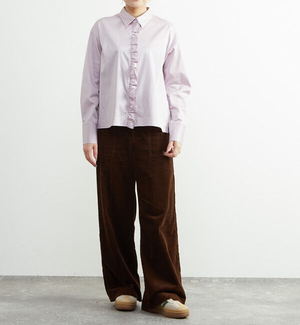 SOFFITTO「前立てフリル袖ボリュームブラウス」|シャツ・ブラウス|