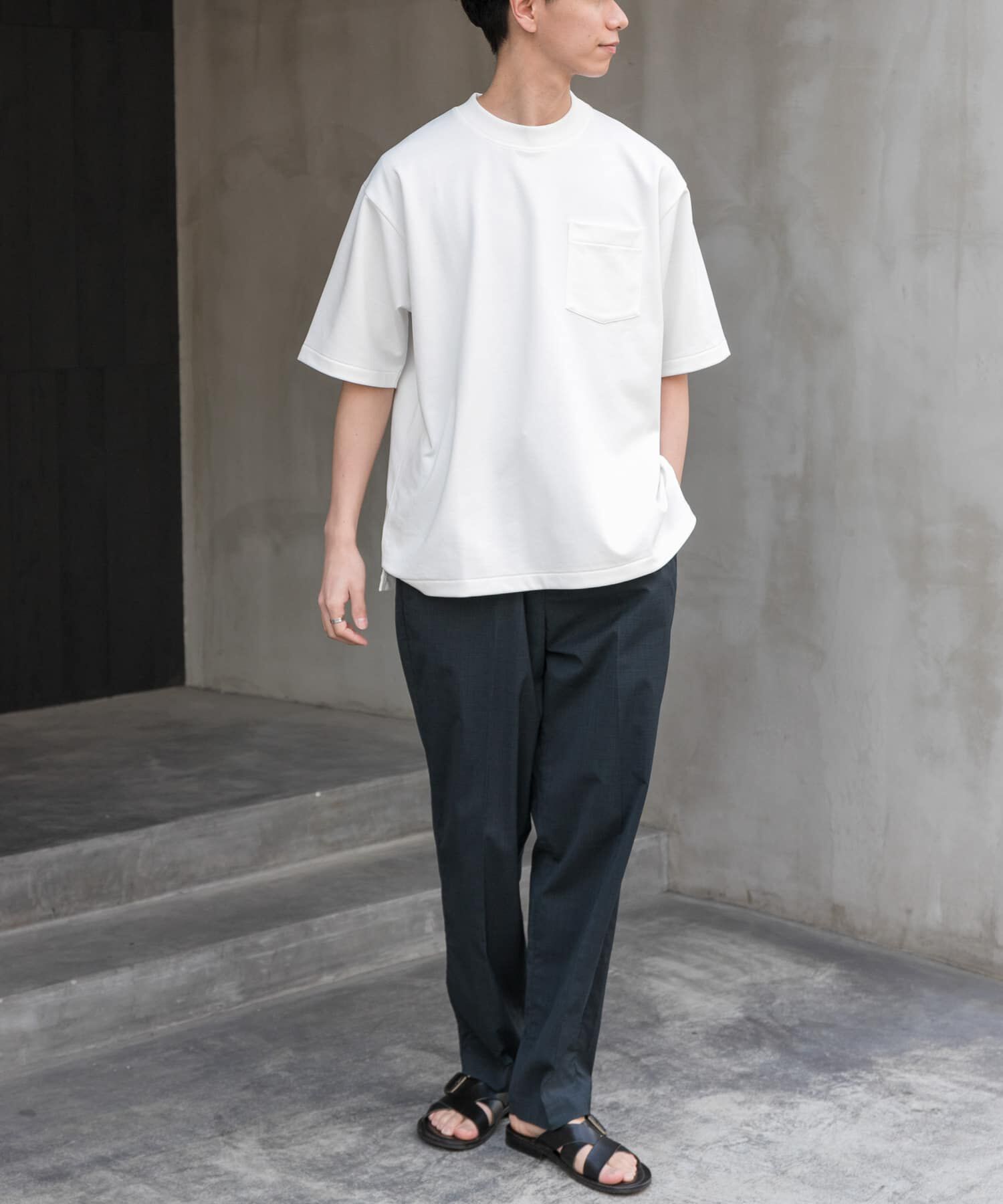 URBAN RESEARCH DOORS「FORK&SPOON　イスラエルピマダブルフェイスTシャツ」|Tシャツ・カットソー|