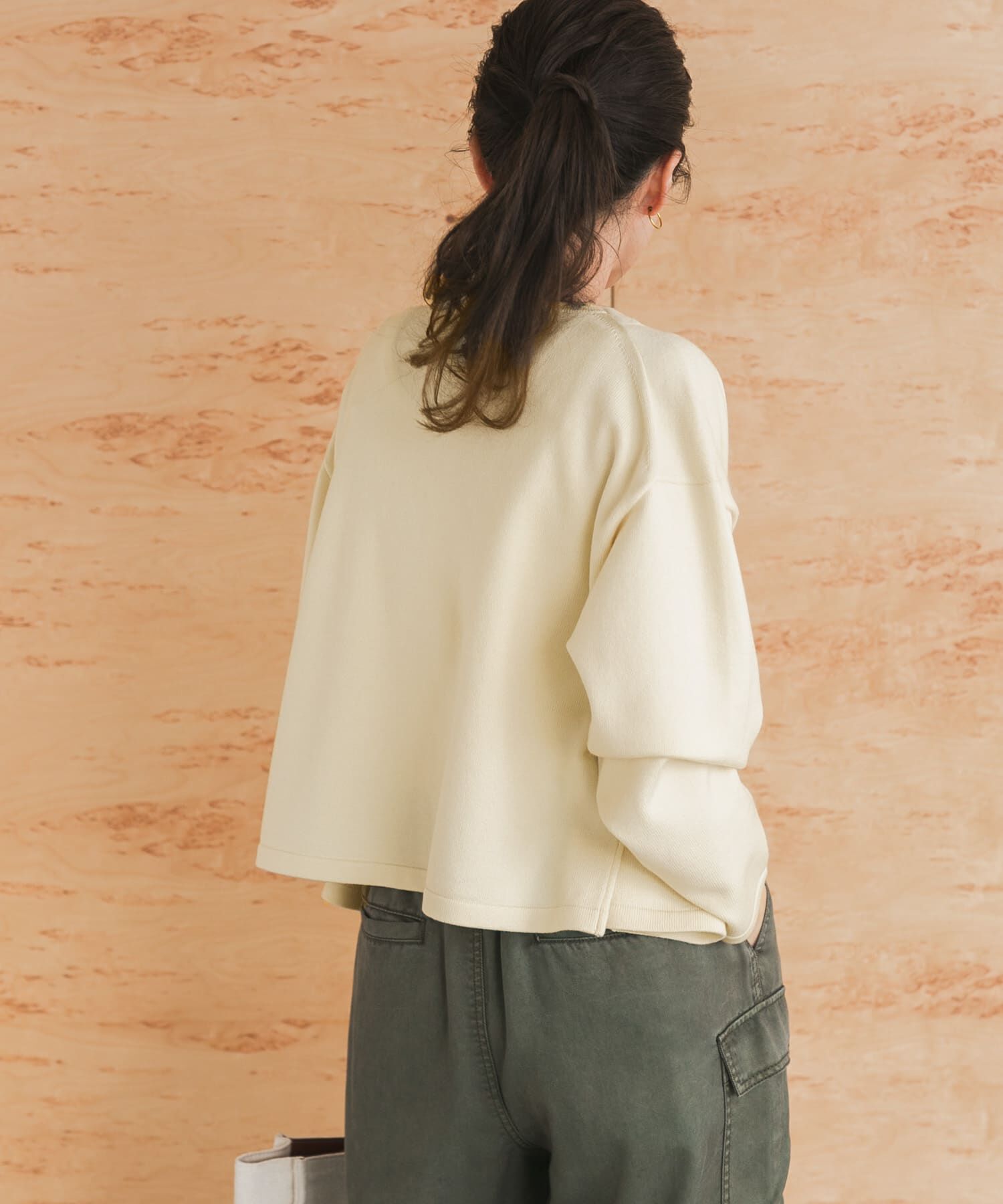 URBAN RESEARCH DOORS「『UR TECH 200日ニット』Vネックカーディガン」|カーディガン|