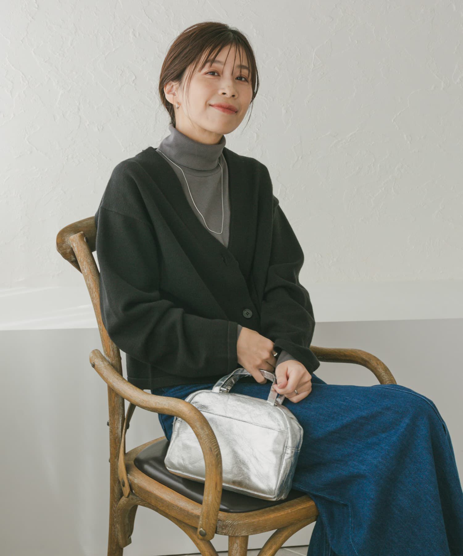 URBAN RESEARCH DOORS「『UR TECH 200日ニット』Vネックカーディガン」|カーディガン|