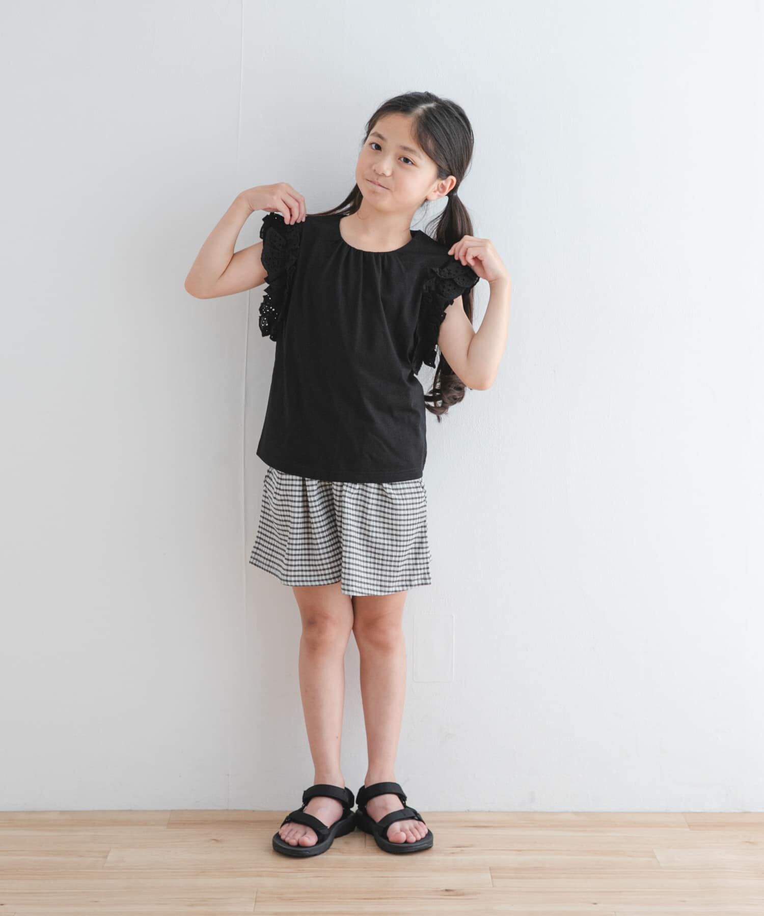 URBAN RESEARCH DOORS「チェックフレアキュロット(KIDS)」|その他|